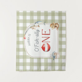 Tapete De Parede Ofishally One Birthday Personalized Banner 