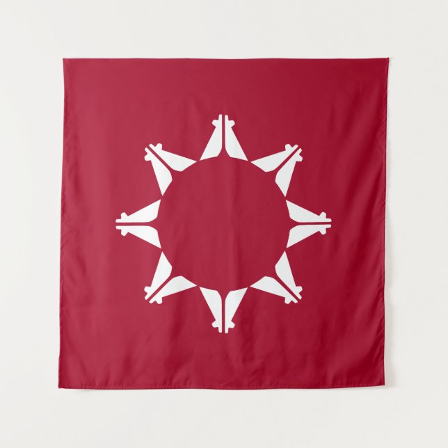 Tapete De Parede Oglala Lakota Sioux Flag  (Frente)
