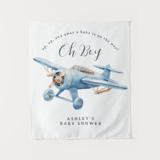 Tapete De Parede Oh Boy! Adventure Awaits Aviator Boy Baby Shower