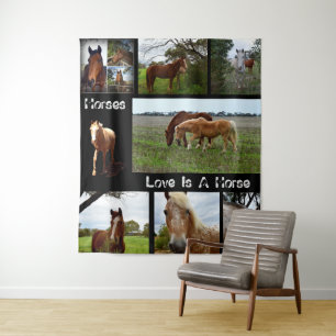 Tapete De Parede Oito Cavalos - Perto,