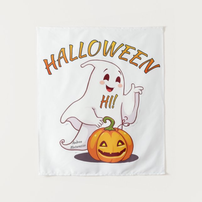 Tapete De Parede Olá! Dia das Bruxas (Frente)