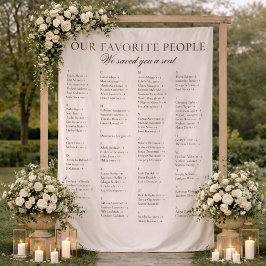 Tapete De Parede Old Money Classy Fabric Wedding Seating Chart Sign