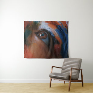 Tapete De Parede Olhar Vívido: Arte Abstrata do Olho