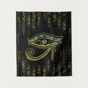 Tapete De Parede Olho egípcio de Horus em hieroglyphics e em