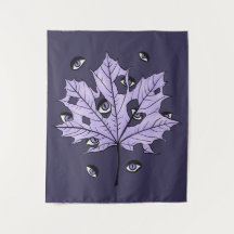 Olhos Assustadores Púrpura - Natureza Gótica Spook