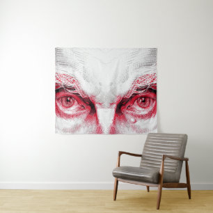 Tapete De Parede Olhos do Mal Antigo – Alerta Vermelho