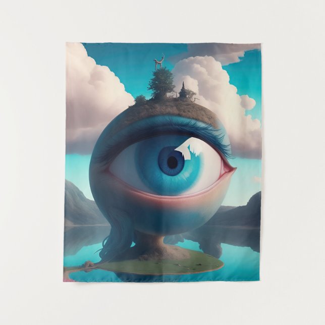 Tapete De Parede Olhos Estou Te Observando (Frente)