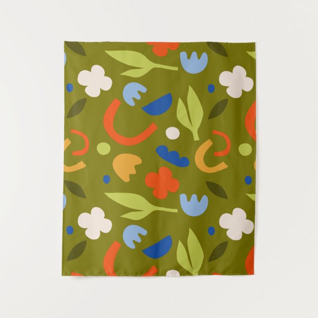 Tapete De Parede Olive Meadow (Frente)