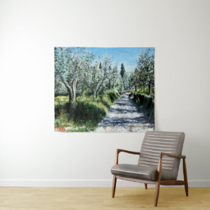 Tapete De Parede OLIVEIRAS EM RIMAGGIO Paisagem da Toscana