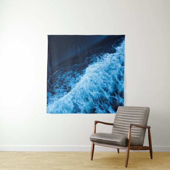 Tapete De Parede Ondas Azuis bonito (In Situ)