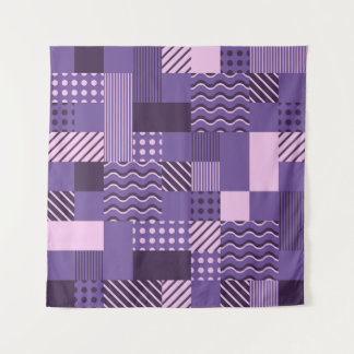 Tapete De Parede Ondas Pontos de Grelha: Moderno Sem Costura.