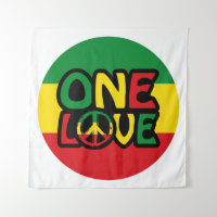 One Love, Reggae design with reggae colors