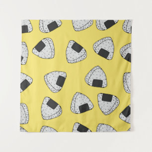 Tapete De Parede Onigiri (japanese rice ball) background. Seamless 