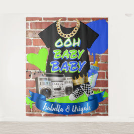 Tapete De Parede Ooh Baby Baby Hip Hop Baby Shower Foto de Fundo