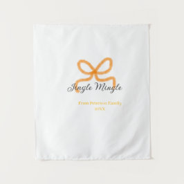 Tapete De Parede Orange bow jingle Mingle retro boho family namdate