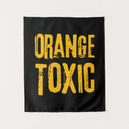 Tapete De Parede Orange Toxic Unti Trump Political Resistance 