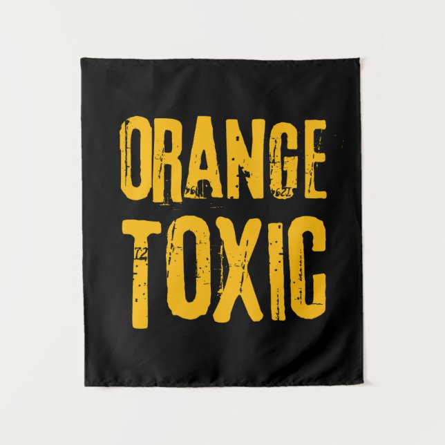 Tapete De Parede Orange Toxic Unti Trump Political Resistance  (Frente)