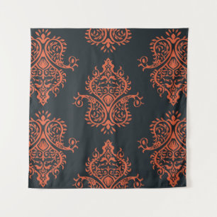 Tapete De Parede Oriental damask: padrão de colheita mediterrânico.