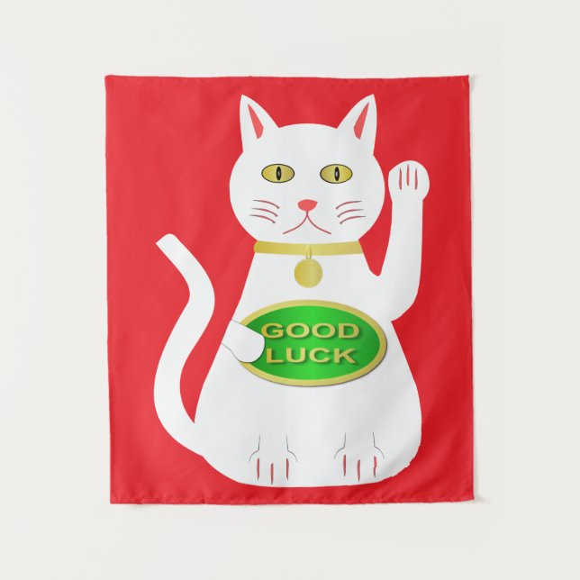 Tapete De Parede Oriental Lucky Cat (Frente)