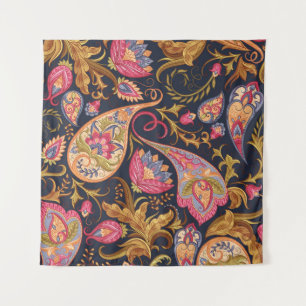 Tapete De Parede Ornamentado Paisley: Padrão Elegante Invisível.