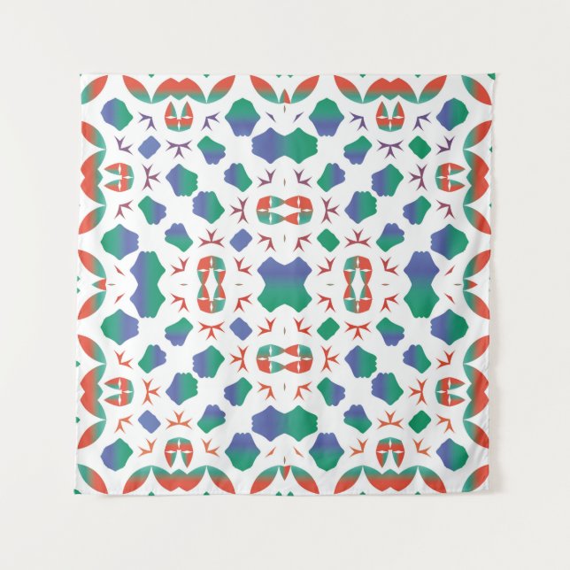 Tapete De Parede Ornamental talavera mexico tiles decor. Modern des (Frente)