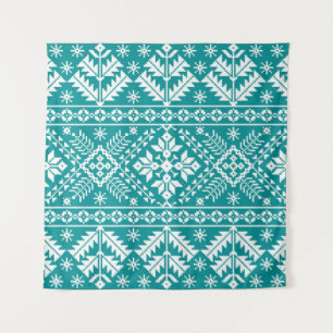 Tapete De Parede Ornamento Étnico Folk Ucraniano Sem Costura