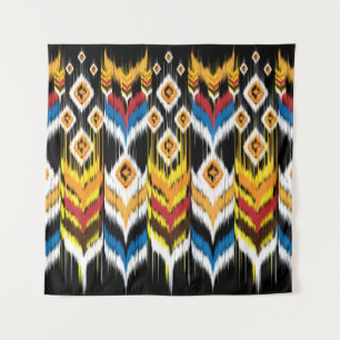 Tapete De Parede Ornamento geométrico do folclore Ikat. Tribal Ét