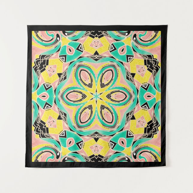 Tapete De Parede Ornamento retroativo (Frente)