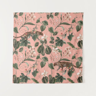 Tapete De Parede Orquídea tropical, borboletas: aquarela exótica.