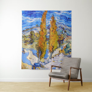 Tapete De Parede Os Álamos em Saint-Rémy, Van Gogh