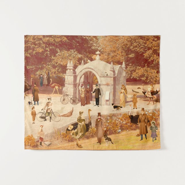 Tapete De Parede  Os Avestruzes de Ponte de Lima (Frente (Horizontal))