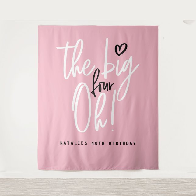 Tapete De Parede Os grandes quatro oh! 40º festa de aniversário ros (Frente)
