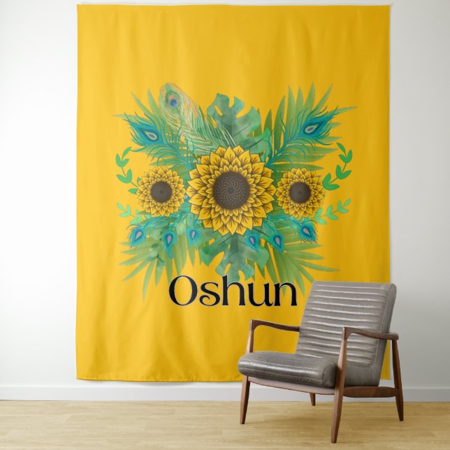 Tapete De Parede Oshun Goddess Sunflower (In Situ)