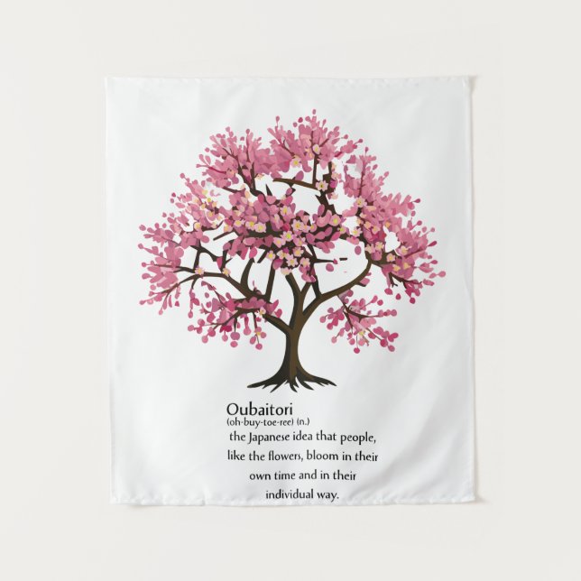 Tapete De Parede "Oubaitori" significa Cor Personalizada (Frente)