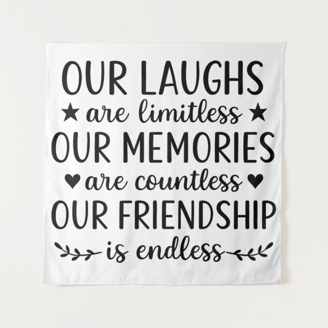 Tapete De Parede Our Laughs Are Limitless Friendship Quote  (Frente)