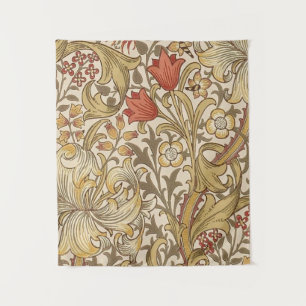 Tapete De Parede Ouro Lily Pattern Versão 2 De William Morris