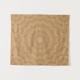 Tapete De Parede Ouro mandala. "Ouro Areia".