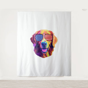 Tapete De Parede Ouro orgulhoso Vender óculos de sol da bandeira am