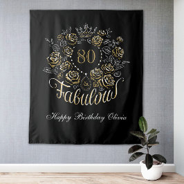 Tapete De Parede Ouro Preto Elegante Floral 80 & Fabuloso Aniversár