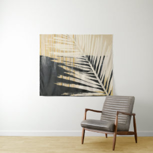Tapete De Parede Ouro Raffia - Fronteiras Palm