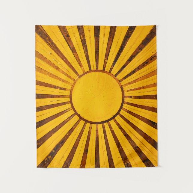 Tapete De Parede Ouro Sunburst (Frente)