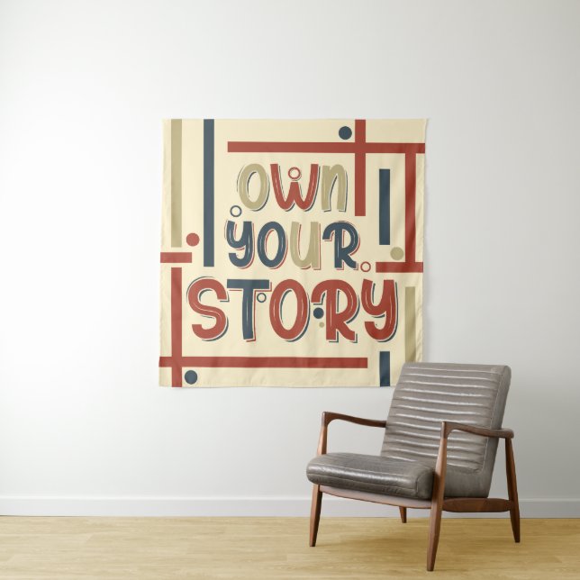 Tapete De Parede Own Your Story – Inspirational Typography Design (In Situ)