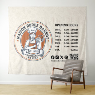 Tapete De Parede Padaria Loja Pastry Chef Sobremesa Doces Bolo Pade