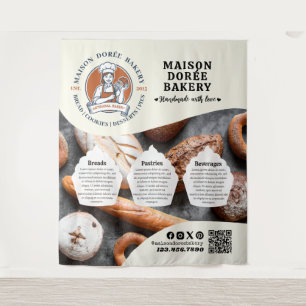 Tapete De Parede Padaria Loja Pastry Chef Sobremesa Doces Bolo Pade