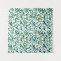 Padrão Botânico Gentil Folha de Água