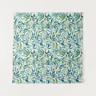 Tapete De Parede Padrão Botânico Gentil Folha de Água