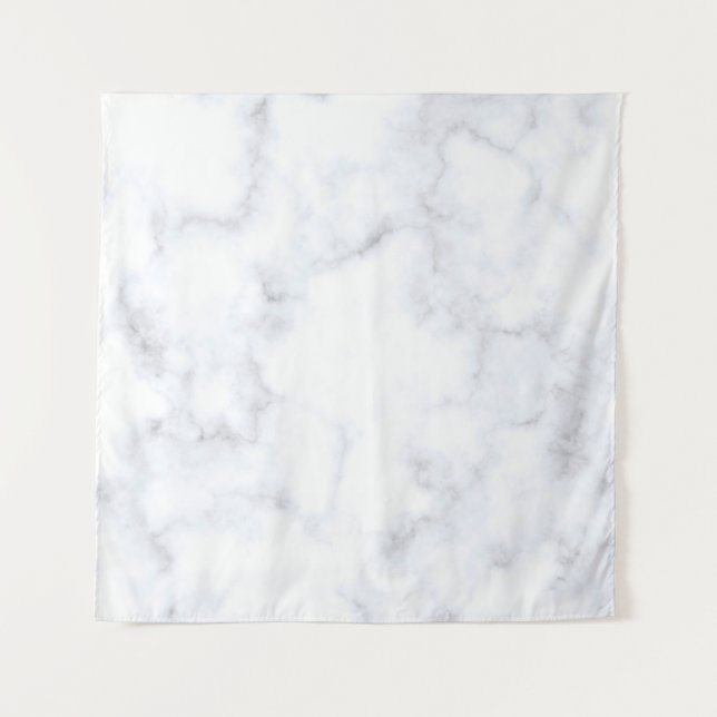 Tapete De Parede Padrão branco de textura mármore (Frente)