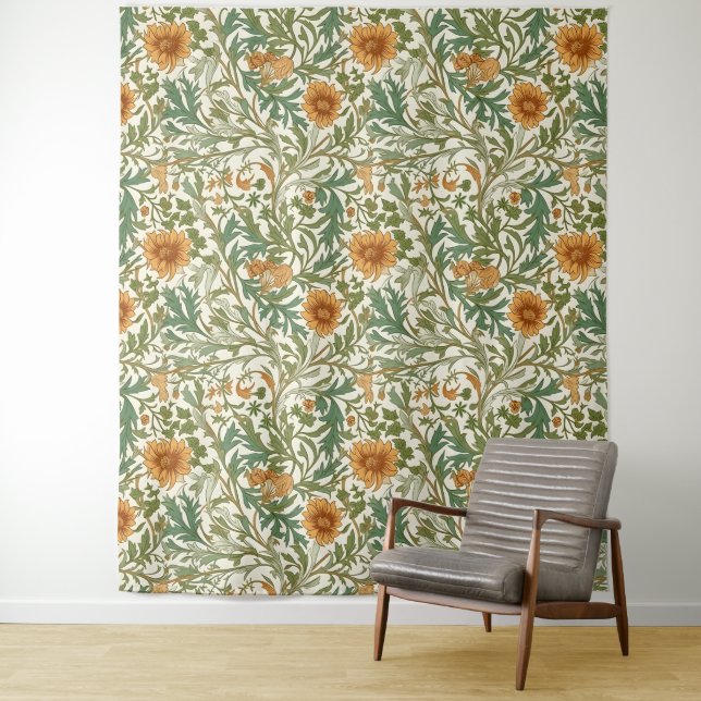Tapete De Parede Padrão contínuo estilo Artes e Ofícios (In Situ)
