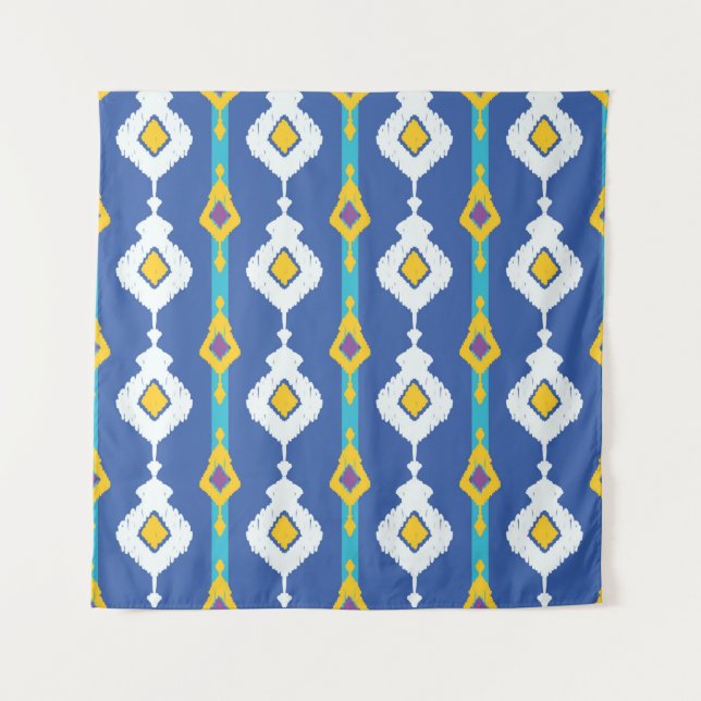 Tapete De Parede padrão contínuo Ikat (Frente)