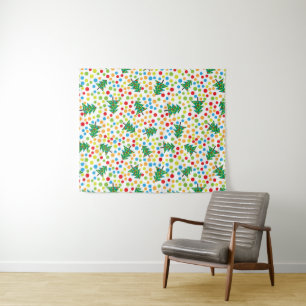 Tapete De Parede Padrão das árvores de Natal